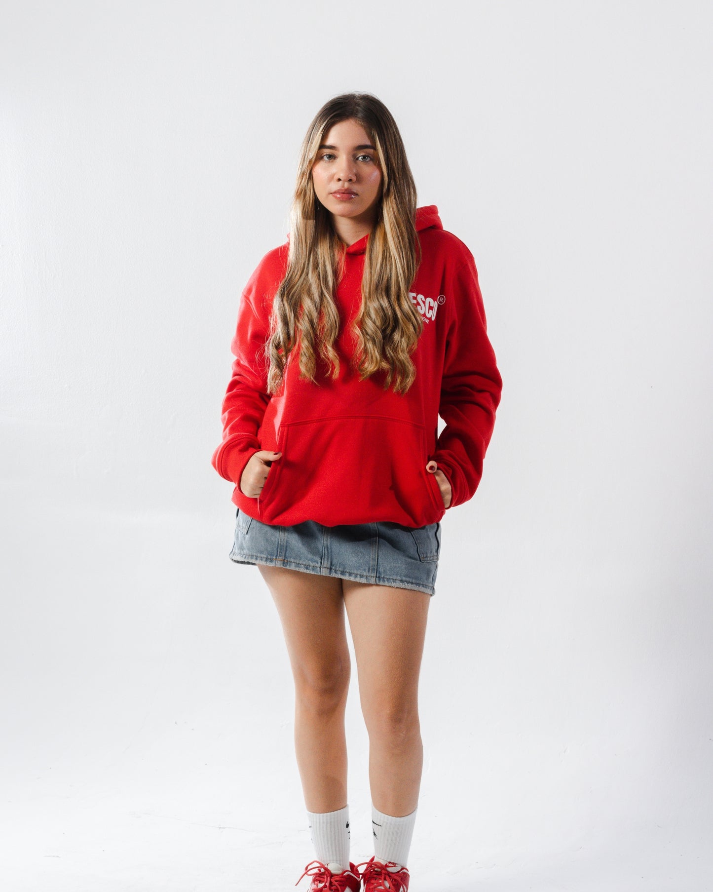 SENSATIONS HOODIE RED WOMAN