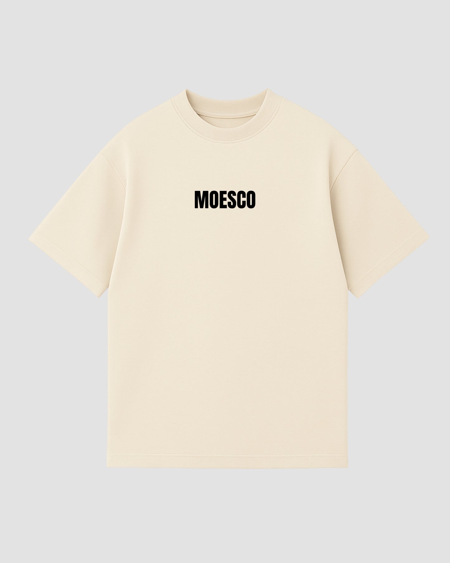 BASIC MOESCO LOGO T-SHIRT BEIGE MAN