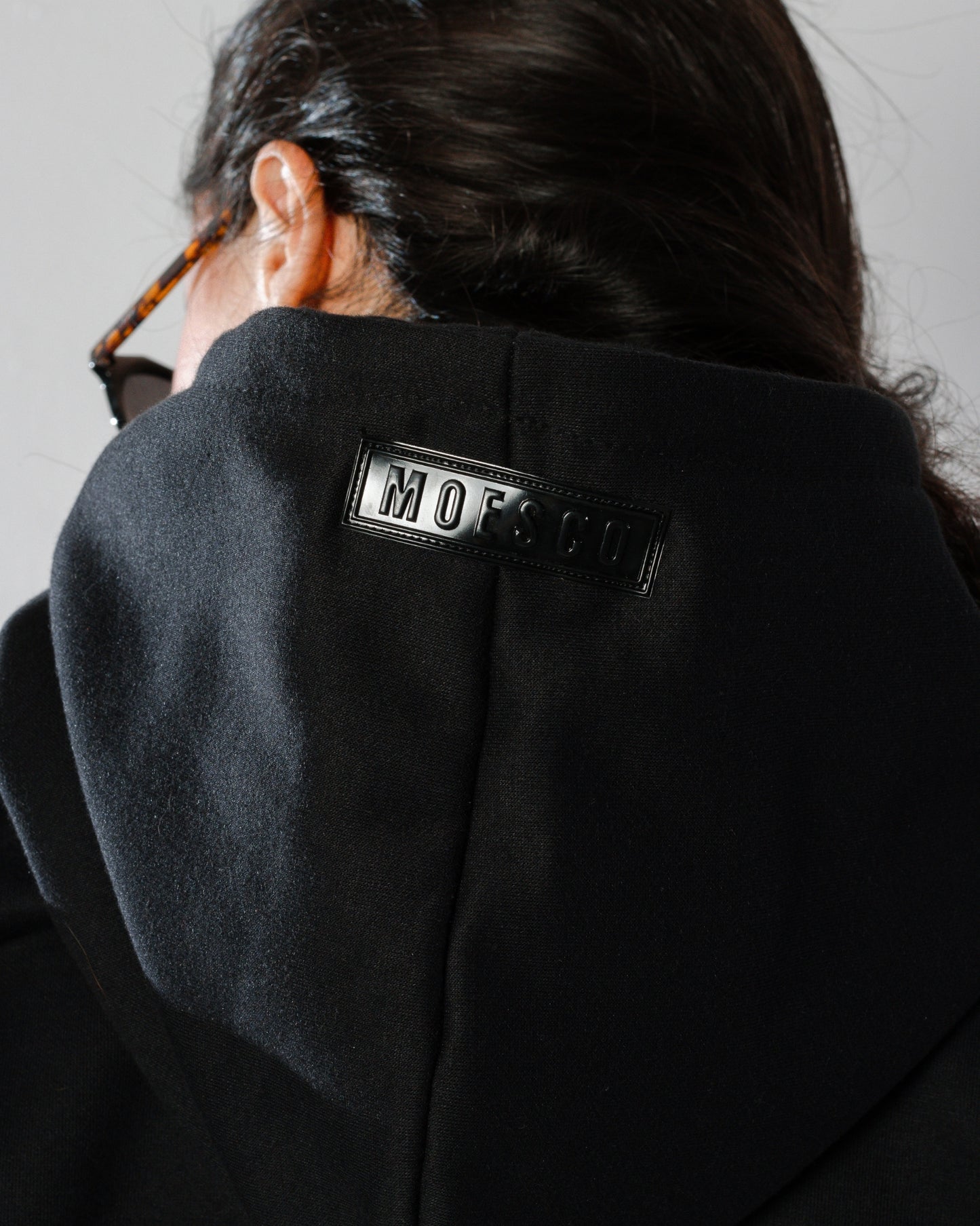 MOESCO ORIGINAL DESIGN BLACK HOODIE WOMAN