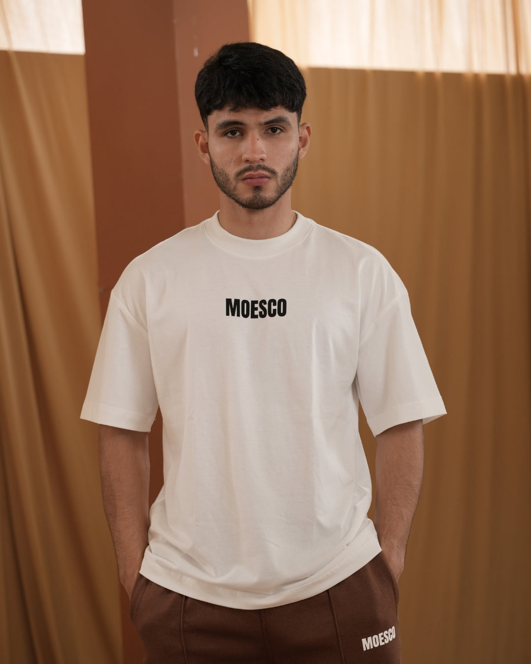 BASIC MOESCO LOGO T-SHIRT WHITE MAN
