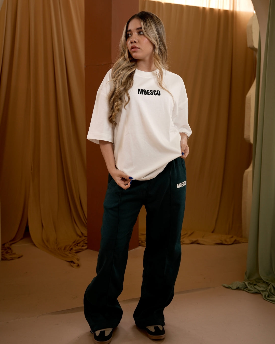 BASIC MOESCO LOGO T-SHIRT WHITE WOMAN