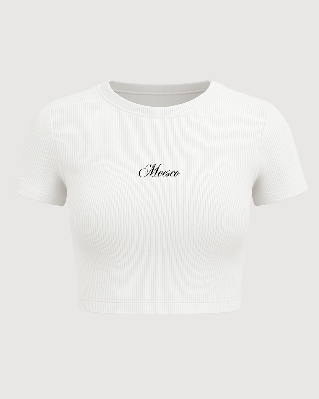 Crop Top With Sleeve (White)