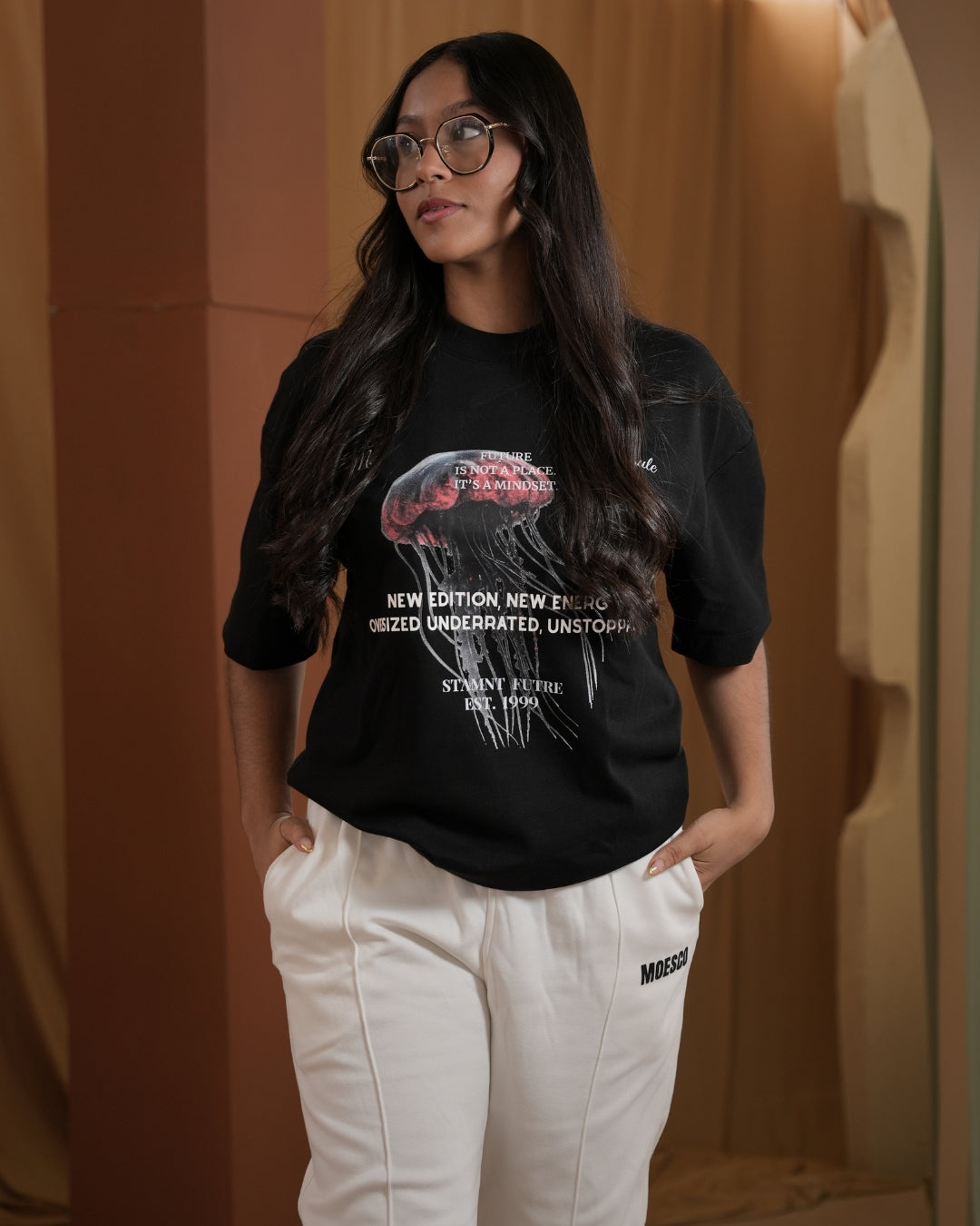 STAMNT FUTURE T-SHIRT BLACK WOMAN