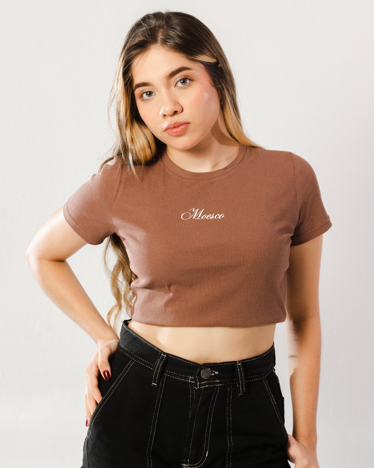 BASIC BABY TEE BROWN