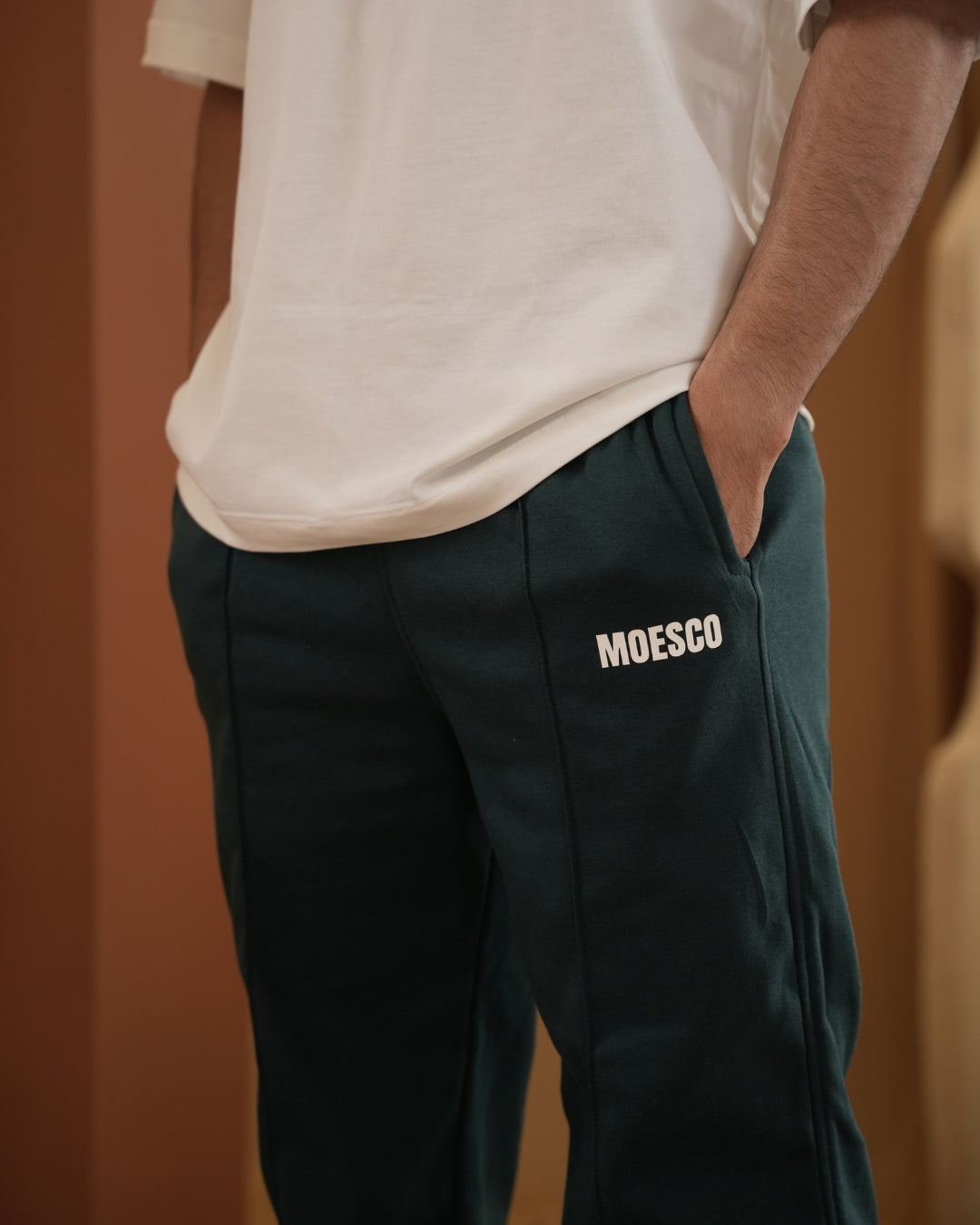 MOESCO LOGO SWEATSHIRT PANTS GREEN MAN