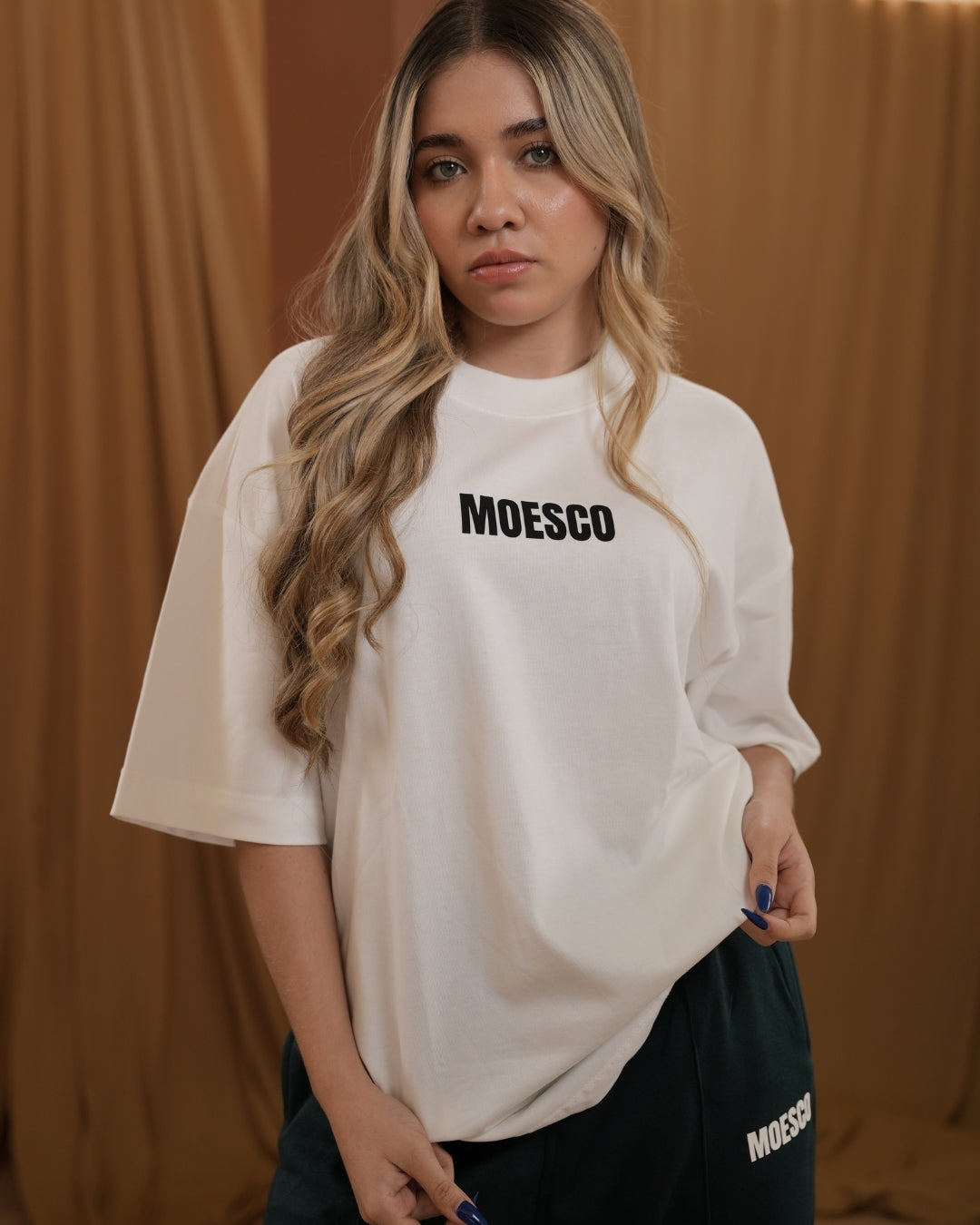 BASIC MOESCO LOGO T-SHIRT WHITE WOMAN
