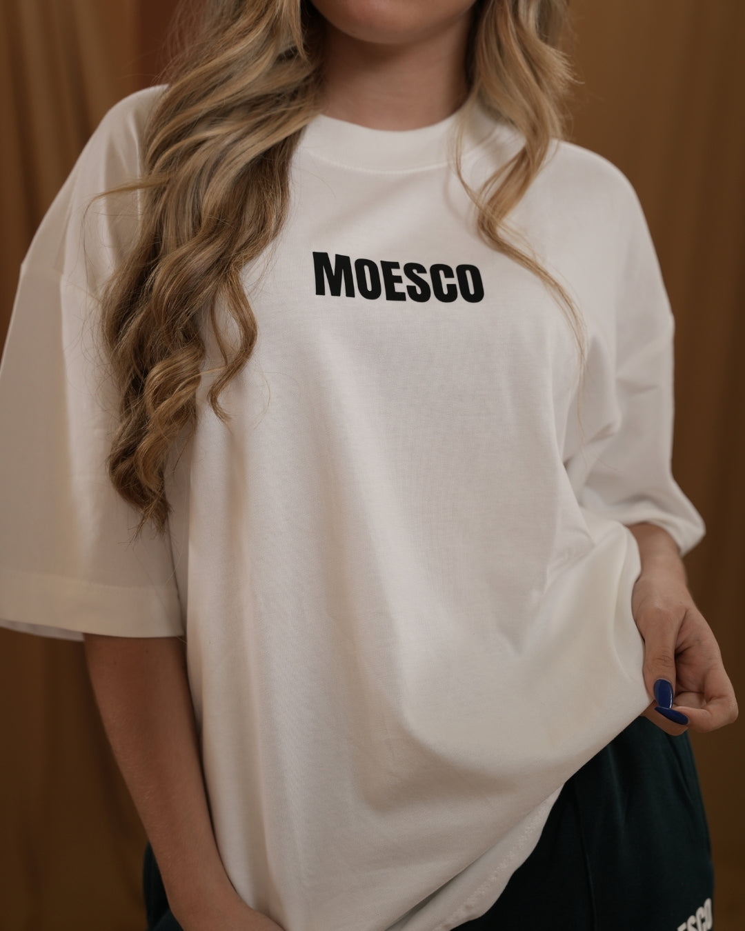 BASIC MOESCO LOGO T-SHIRT WHITE WOMAN