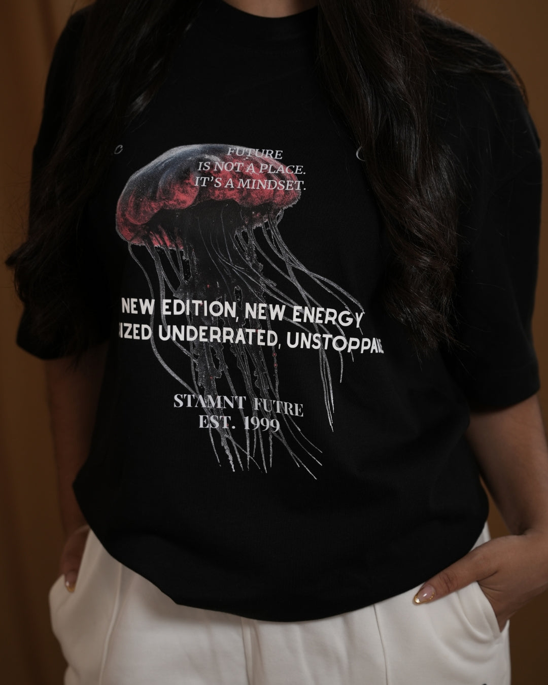 STAMNT FUTURE T-SHIRT BLACK WOMAN