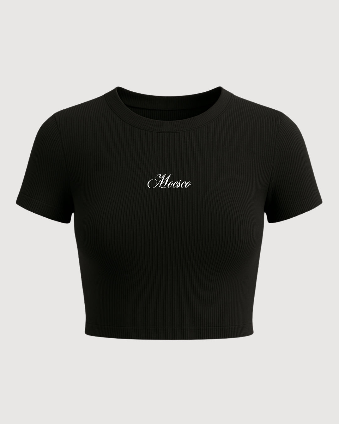 Crop Top With Sleeve (Black)