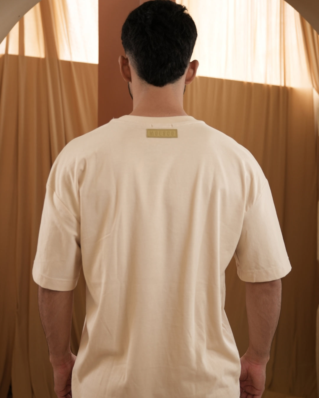 BASIC MOESCO LOGO T-SHIRT BEIGE MAN