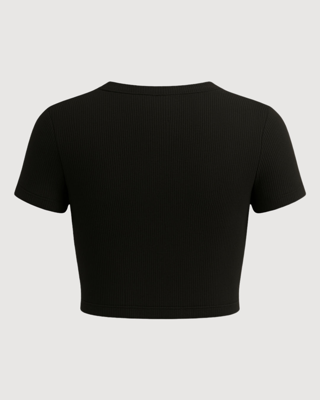 BASIC BABY TEE BLACK TOP WOMEN
