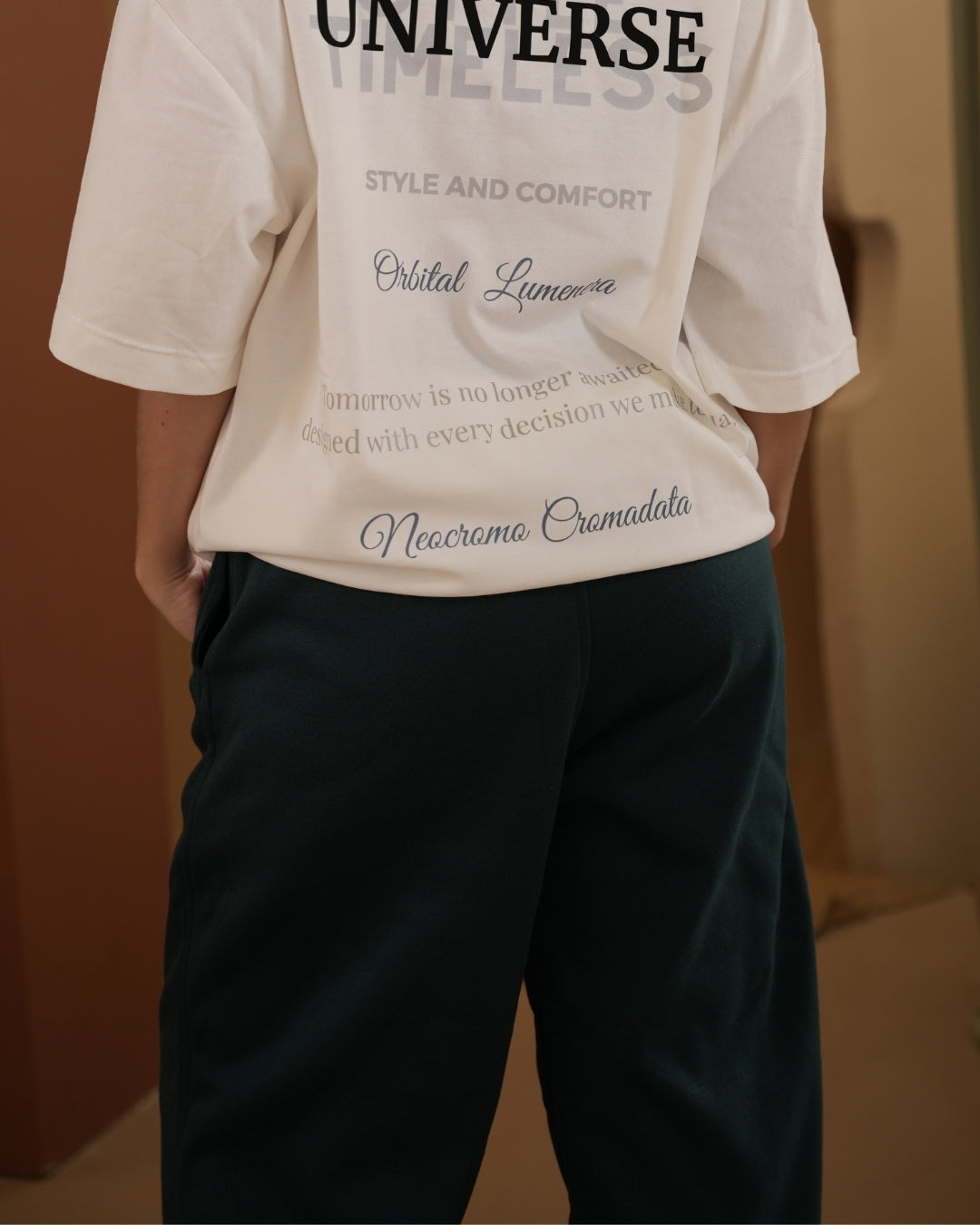 MOESCO LOGO SWEATSHIRT PANTS GREEN WOMAN
