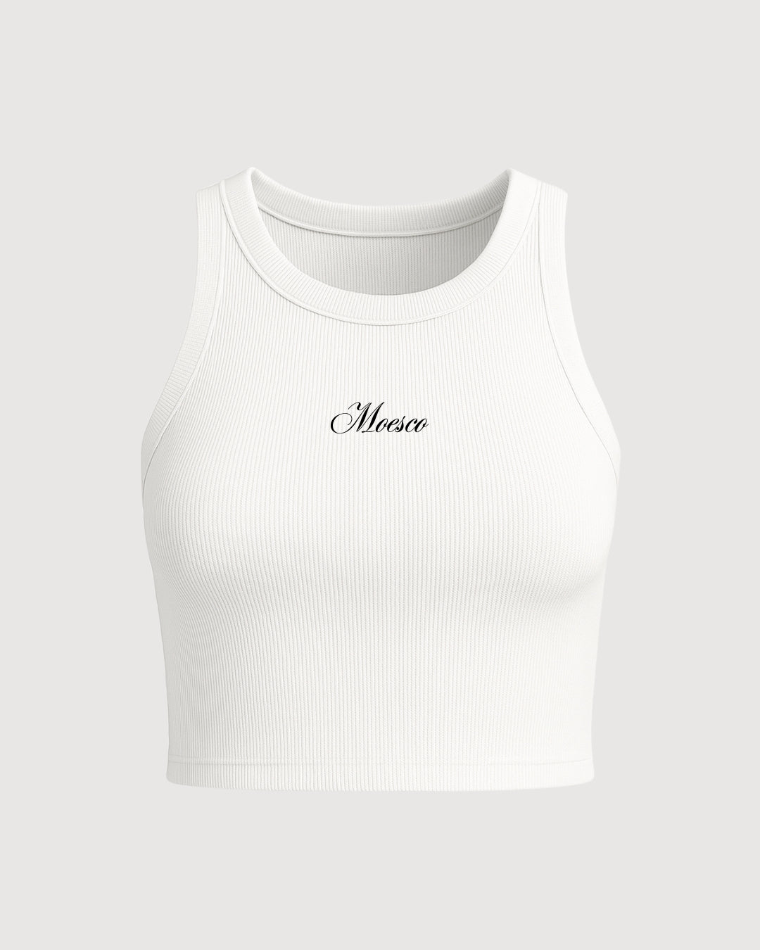 Skeleton Crop Top (White)