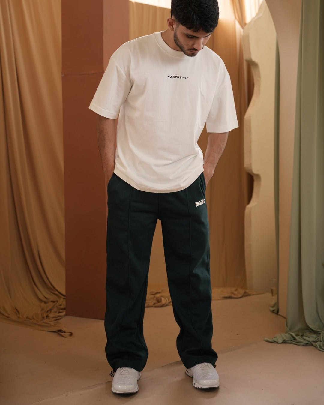 MOESCO LOGO SWEATSHIRT PANTS GREEN MAN