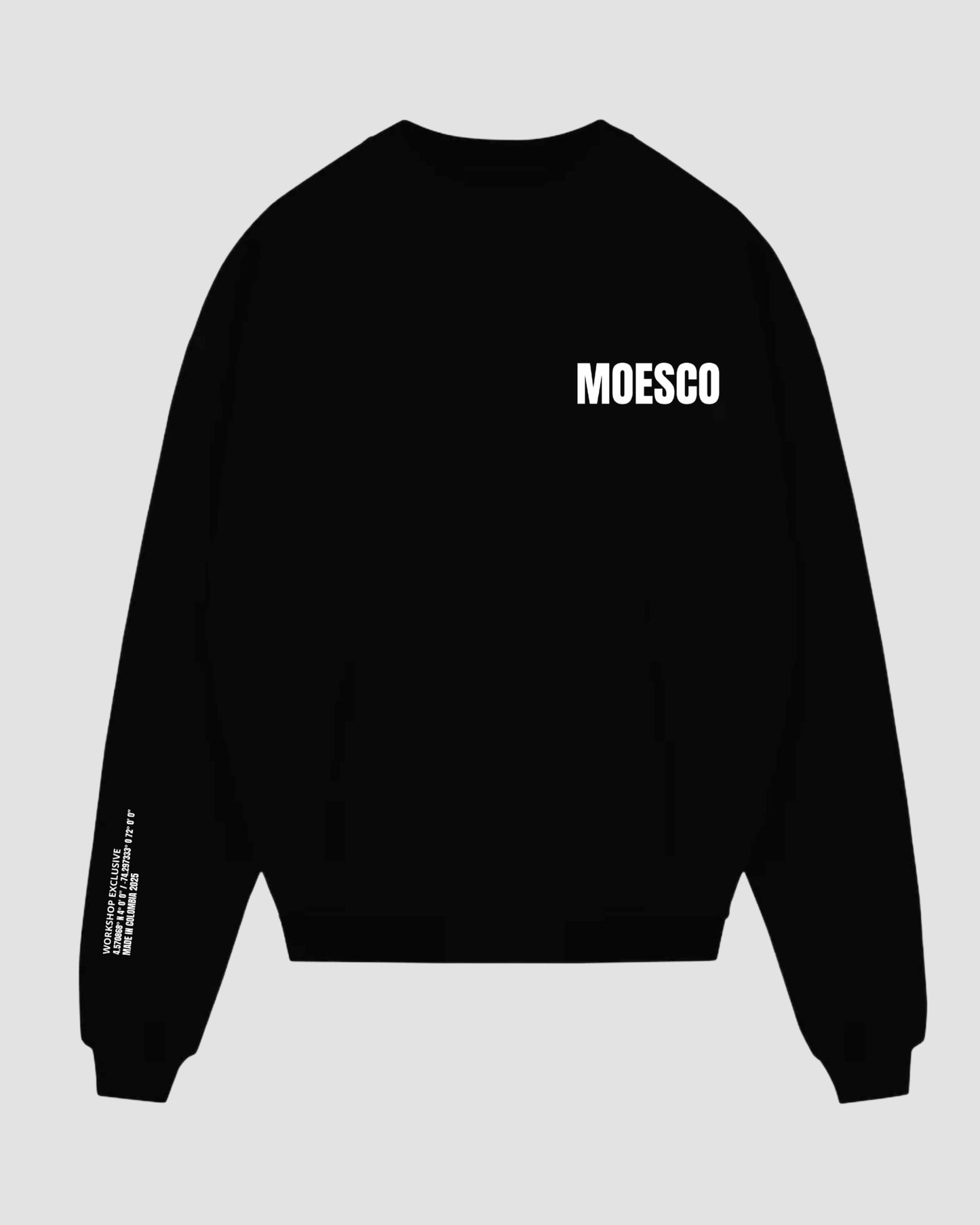 MOESCO LOGO BOXY FIT JACKET BLACK WOMAN