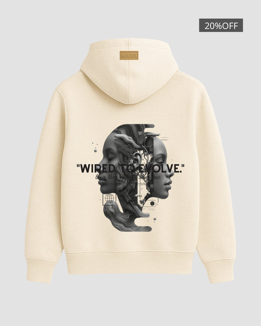 TO EVOLVE HOODIE IVORY MAN