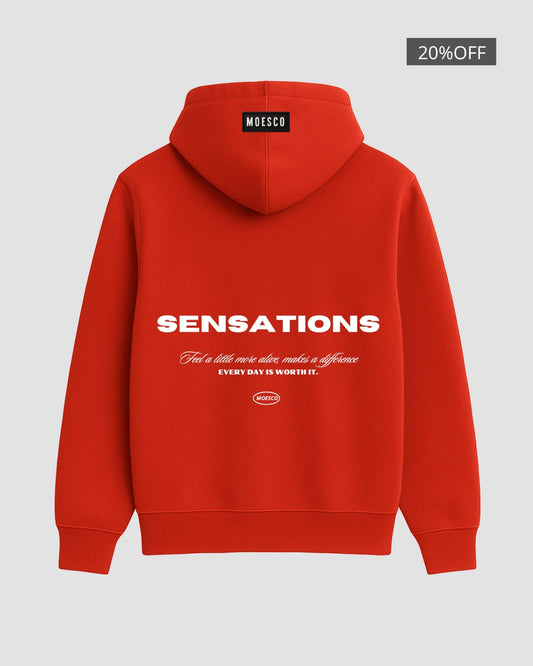 SENSATIONS HOODIE RED MAN