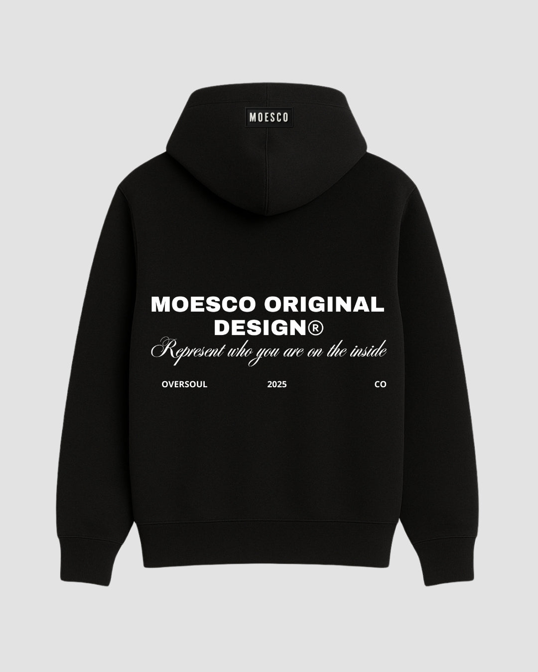 MOESCO ORIGINAL DESIGN HOODIE BLACK MAN
