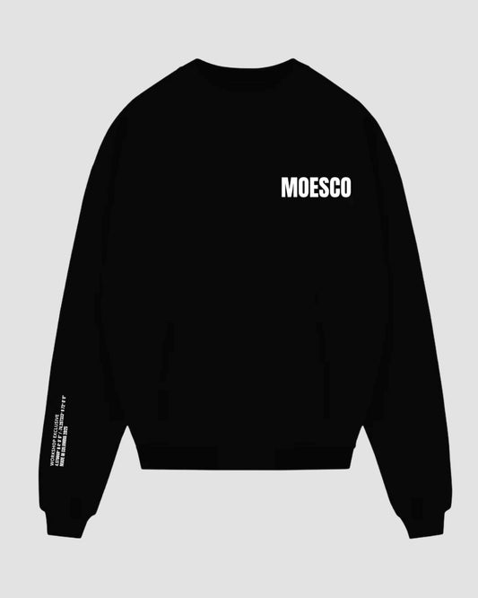 MOESCO LOGO BOXY FIT JACKET BLACK MAN