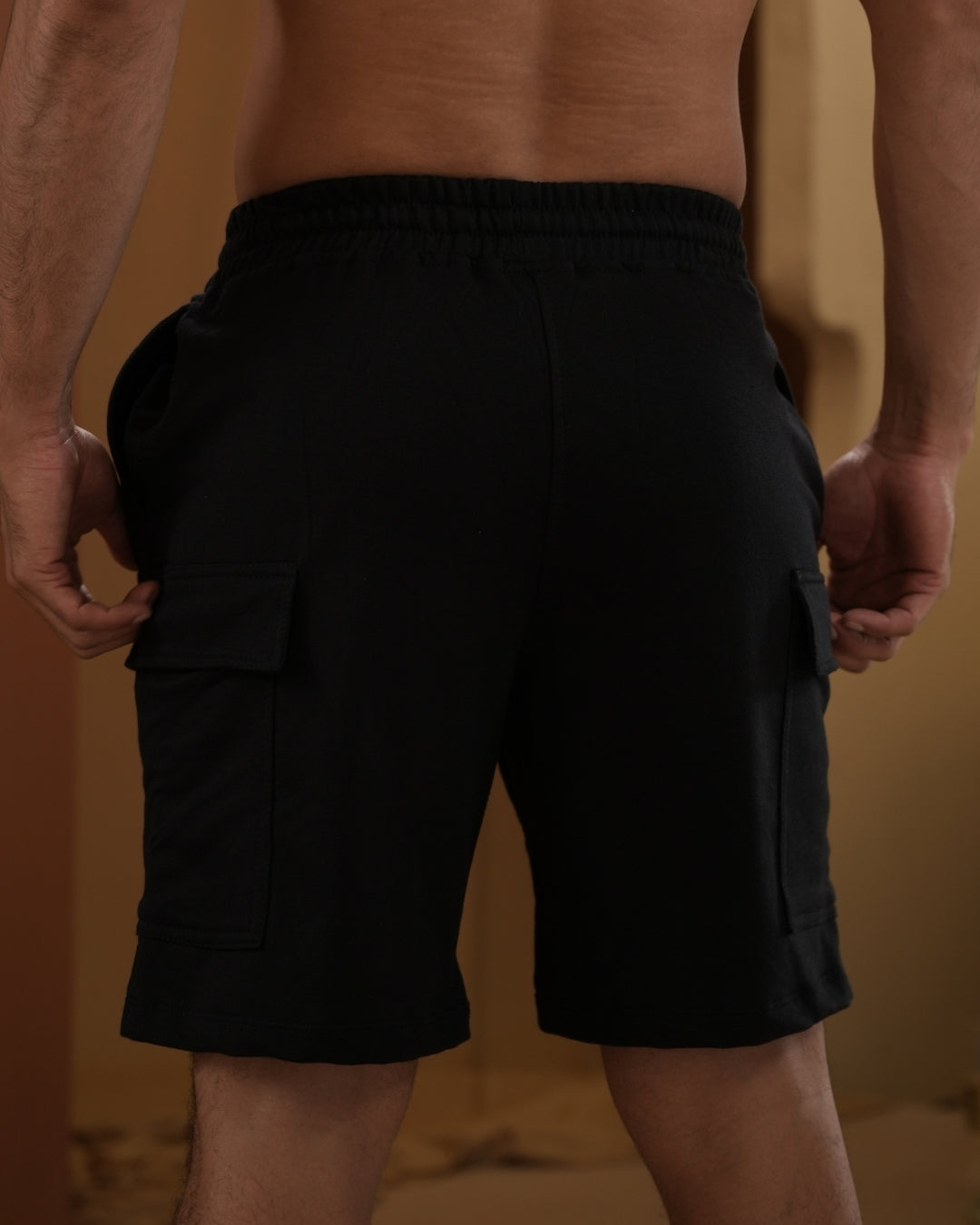 CARGO SHORTS BLACK MAN