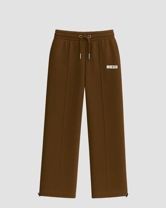 MOESCO LOGO SWEATSHIRT PANTS BROWN WOMAN