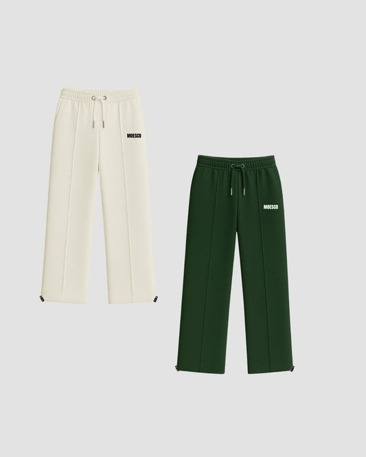 PACK X2 SWEATSHIRT PANTS MAN (WHITE/GREEN)