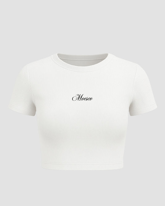 BASIC BABY TEE WHITE TOP WOMEN