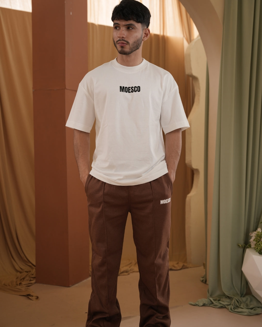 BASIC MOESCO LOGO T-SHIRT WHITE MAN