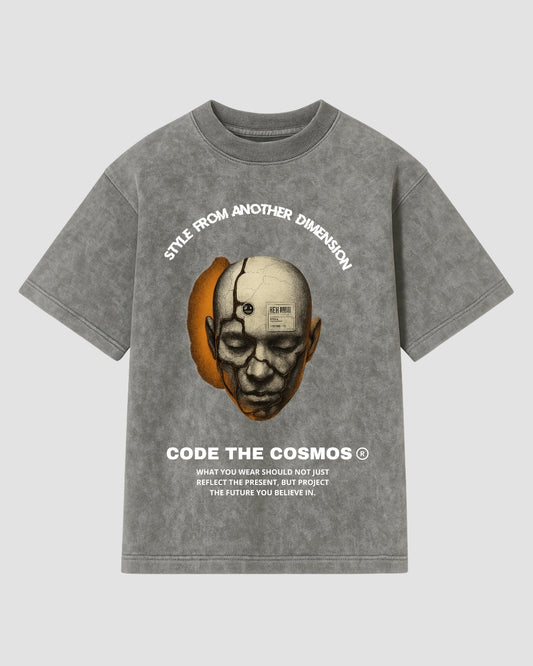 ANOTHER DIMENSION ACID T-SHIRT GREY MAN