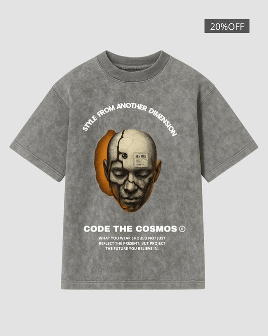 ANOTHER DIMENSION ACID T-SHIRT GREY MAN